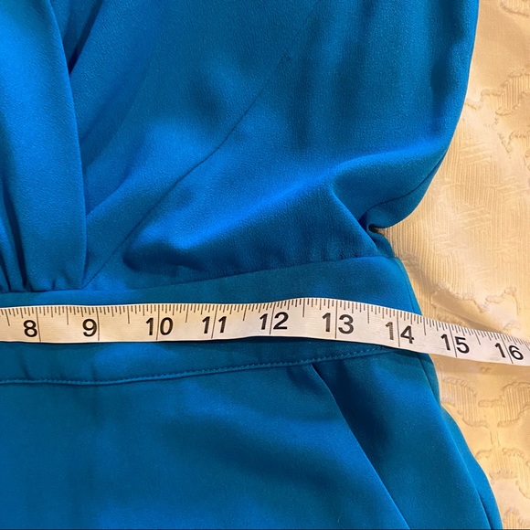 Bebe jumpsuit 8 blue zipper pockets - Picture 8 of 13